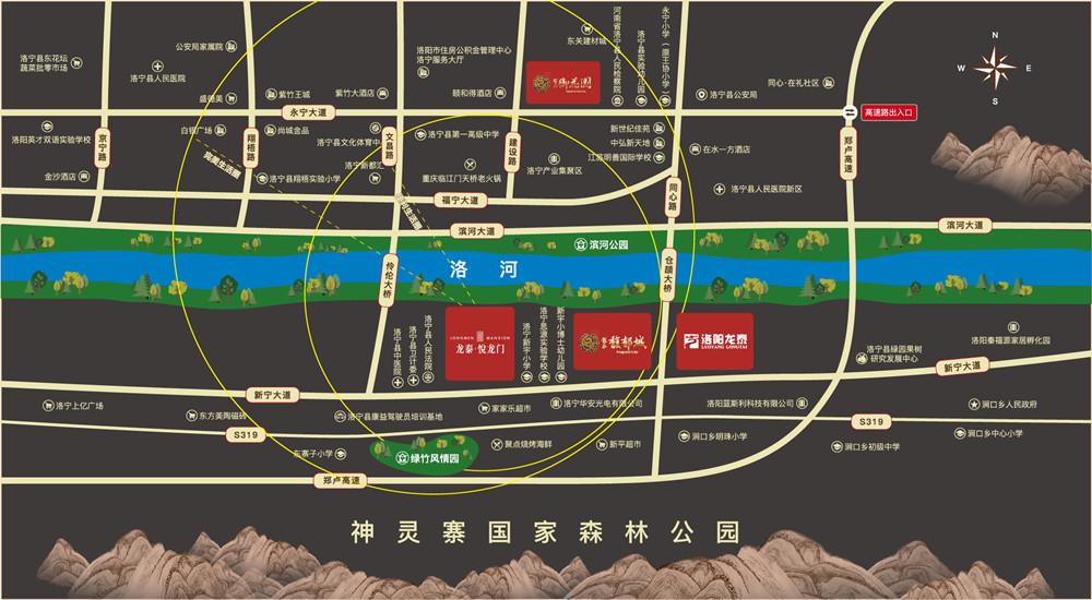 龙泰·悦龙门区位图